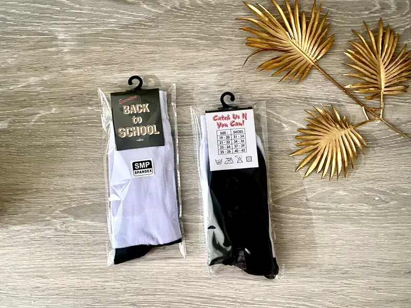 Kaos Kaki Anak Sekolah SD SMP SMA Hitam Putih 3 Pasang Termurah Sudah Kemas - Fashion 2