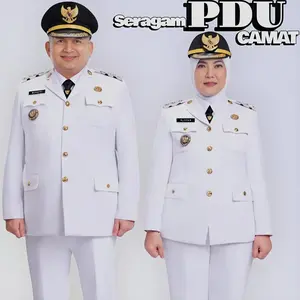 Baju_ Seragam PDU CAMAT Pria & Wanita \ Seragam upacara CAMAT \ seragam DINAS CAMAT pria & wanita KANCING GOLD GARUDA baju kerja