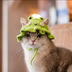 topi rajut kucing anjing kelinci bucket hat anjing kucing topi pororo viral