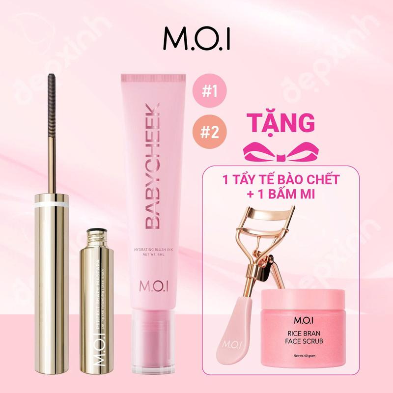 Bộ đôi Mascara cong & dài 12H và Má hồng sữa ửng hồng tự nhiên Baby Cheek Blush…