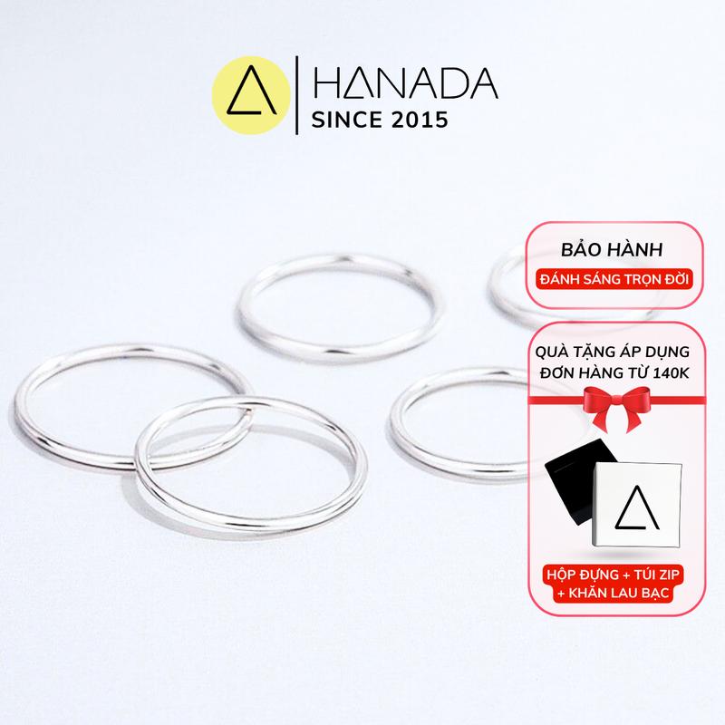 Nhẫn Bạc Trơn Mảnh Đơn Giản Không Đá 0001 L01