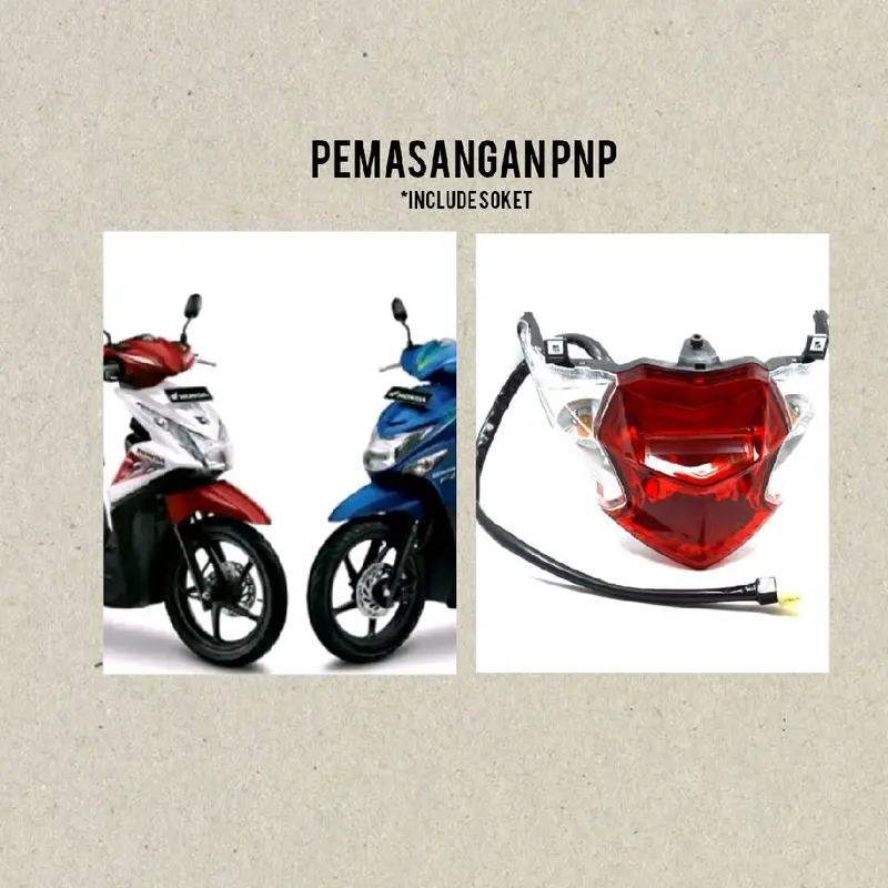 STOPLAMP RUNNING BEAT FI PNP 10 MODE KEDIP OTOMATIS Bisa Request Warna 2