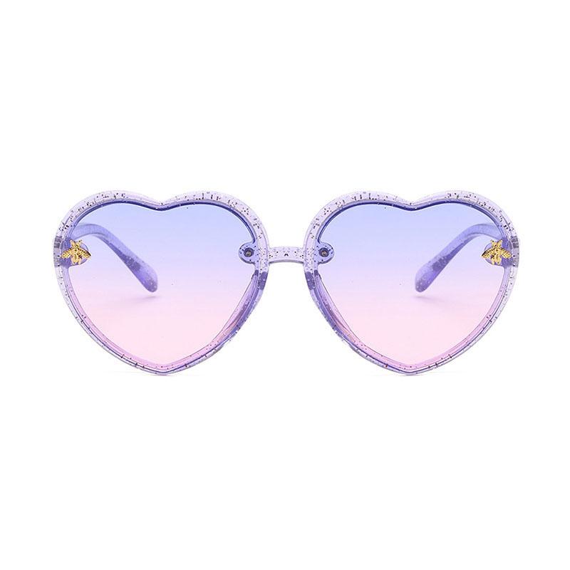 Product Introduction of 2-12Y Heart Frame Kids Sunglasses Children Retro Cute Cartoon Bee GlassesGirls Boys Fashion Eyeglasses 8