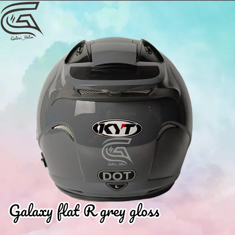 HELM KYT GALAXY FLAT R SOLID DOUBLE VISOR|HALF FACE Helmet Motorcycle 6