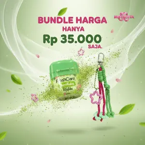 FreshCare VapoBalm Matcha Double Inhaler dengan Gantungan Lucu - Aroma Segar dan Multifungsi