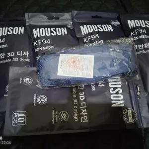Masker KF94 4Ply Isi 50 Pcs Hitam Putih Earloop JM
