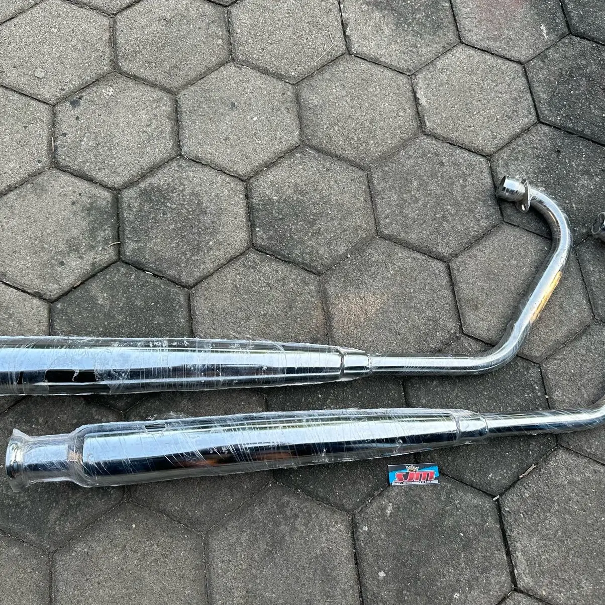Knalpot Plorr Kelokor CB 125 CB 100 GL100 GLPRO GLMAX Lubang Besar Motorcycle