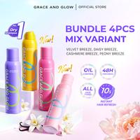 Gambar [NEW LAUNCH] Bundle All Variant Grace and Glow Dry Shampoo Daisy, Velvet, Cashmere, Peony Breeze 150ml | Sampo Tanpa Bilas Hair Spray Semprotan Rambut Tanpa Residu Anti Lepek Atasi Kulit Kepala Berminyak Shampo Fresh Hair Styling Rambut - 2pcs Daisy dari Grace and Glow Indonesia_NEW Kab. Bogor 1 Tokopedia