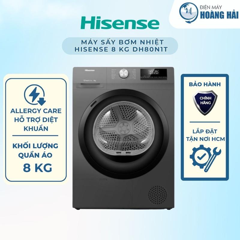 DH80N1T | Máy sấy bơm nhiệt Hisense 8 kg DH80N1T