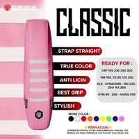 Gambar Kulit Jok Supersub Classic Series Pink Sarung Jok CRF KLX WR 155 Dtracker KTM Viar Diablo Kain Jok Motor Trail Supermoto - HITAM dari Supersub.sc Kota Bandung 3 Tokopedia