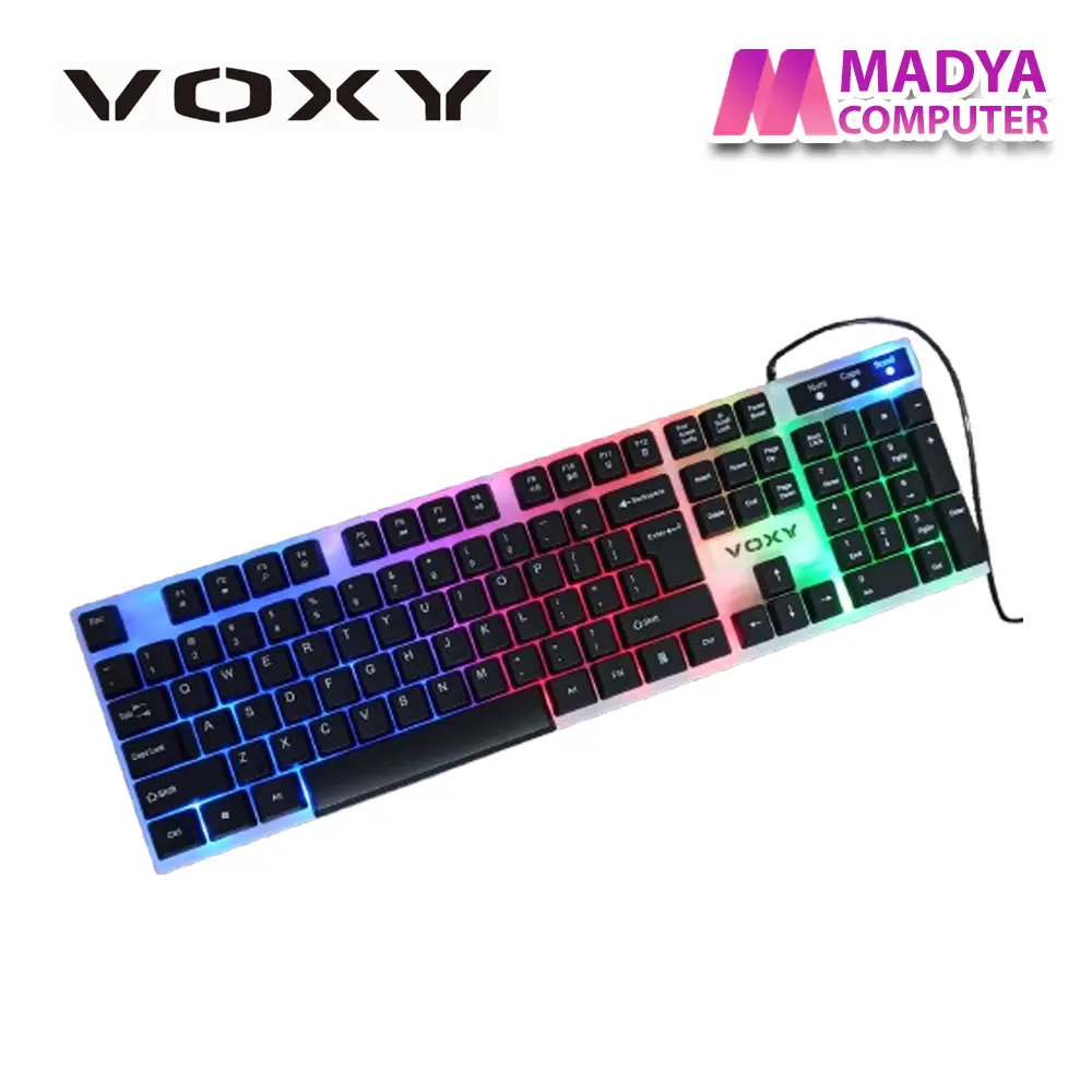 Keyboard Gaming VOXY K358 LED RGB - Keyboard Kabel USB