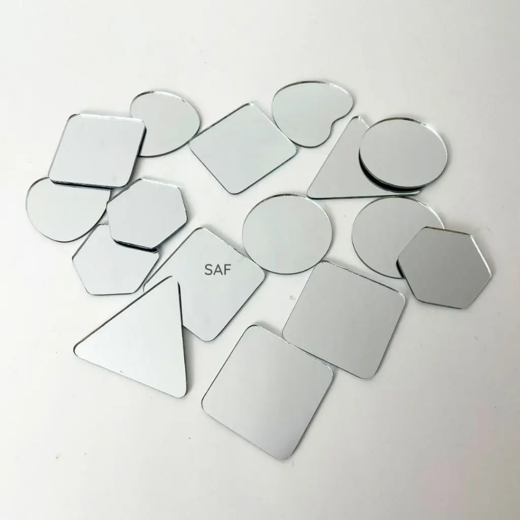 Cermin Mini Kecil Hiasan Craft 5 variant bentuk - Props photo produk
