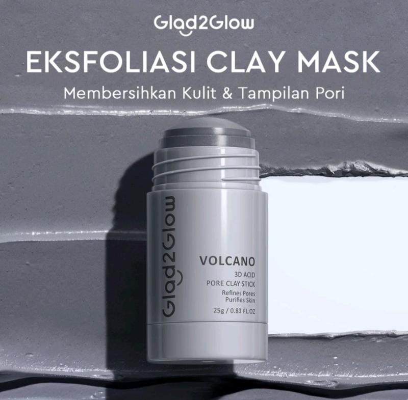 Product Introduction of GLAd2Glow pomegranate niacinamide brigthtening clay stick mugwort acne clay mask stick 5