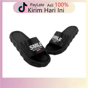 Dejavu Sandal Slop Priam Sandal Pria Sendal Unisex Keren Sandal Pria Wanita Sandal Slop Hitam Karet Shoes