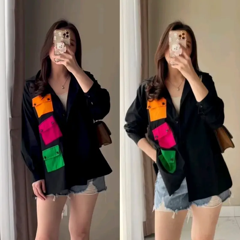COLOURBOX POCKET SHIRT/ KEMEJA KANTONG WARNA 3