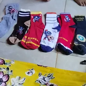 (Paket 6 Pasang) Kaos kaki anak Cowok Tk Sd usia 4-9 tahun Fashion anak cowok Motif