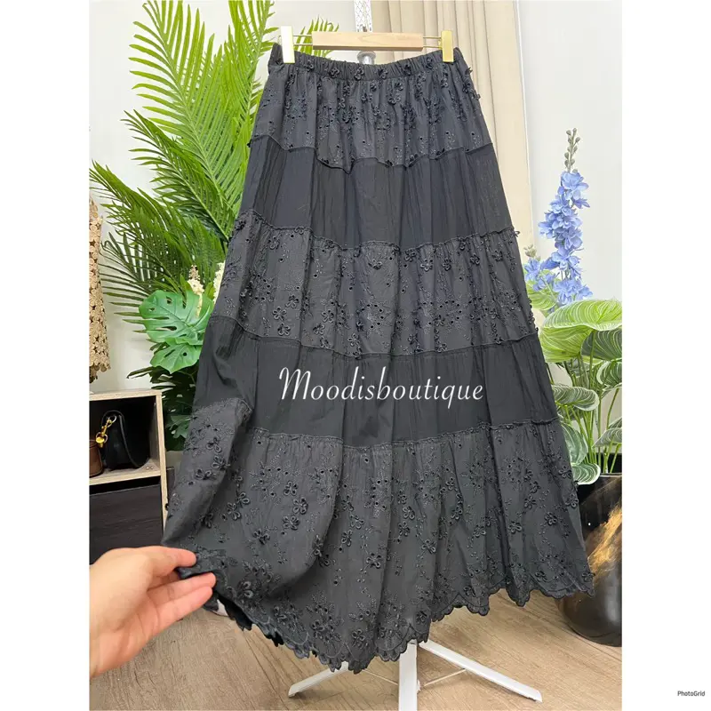 Cloerr Embroidered Skirt Rok Katun Bordir 7