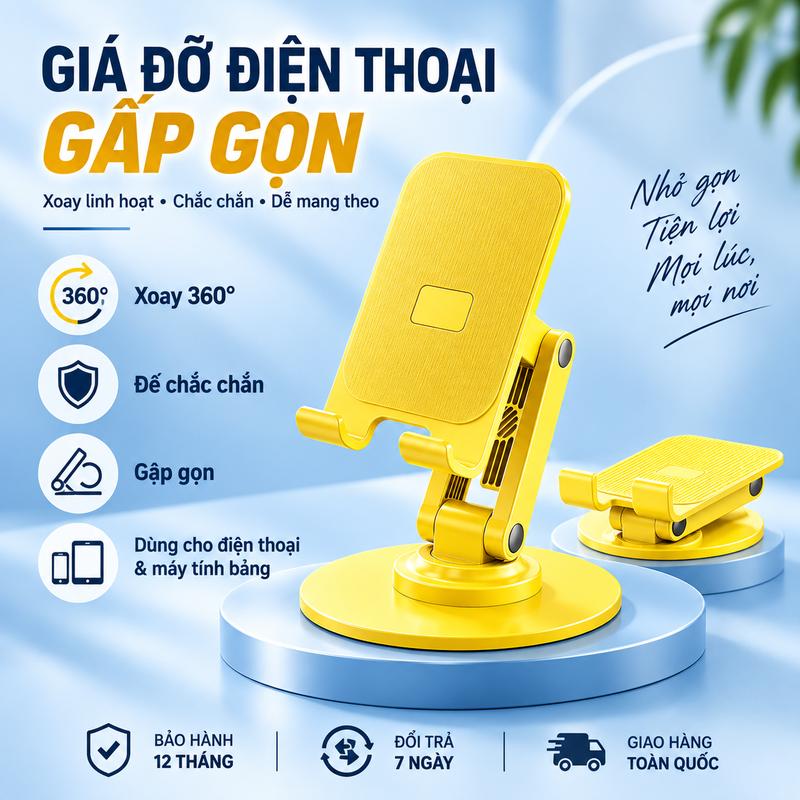 Giá đỡ di động mới cho máy tính để bàn, kim loại, xoay 360 độ, cơ học, có thể gấp gọn, tiện lợi, dễ mang theo, dùng cho phát trực tiếp iPad, phím máy tính bảng, điện thoại.