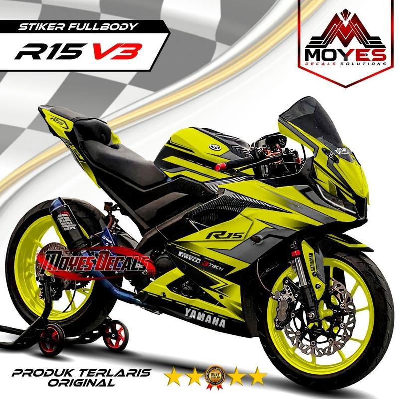 Decal R15 V3 Fullbody Custom Stiker Variasi Yamaha R15 V3 Fullbody 2