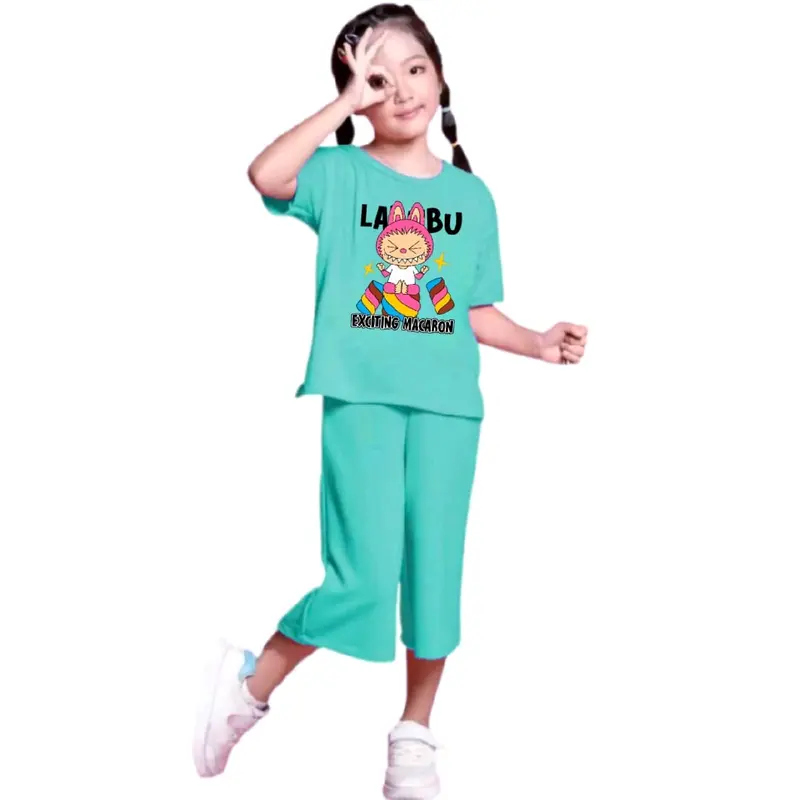 STELAN ANAK CLANA PENDEK 7/8 BABYTERI USIA 2-12THUN BONEKA LABUBU.02 7