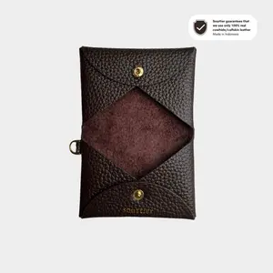 [Sourtier] MONET Card Wallet / COCOA / Cardholder / Wallet / Card Case / Dompet Lipat / Kulit Asli Kartu Wanita