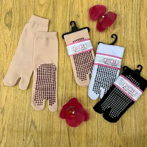 (SATUAN) KAOS KAKI JEMPOL POLOS ANTI SLIP MUSLIMAH UKURAN PANJANG DAN PENDEK