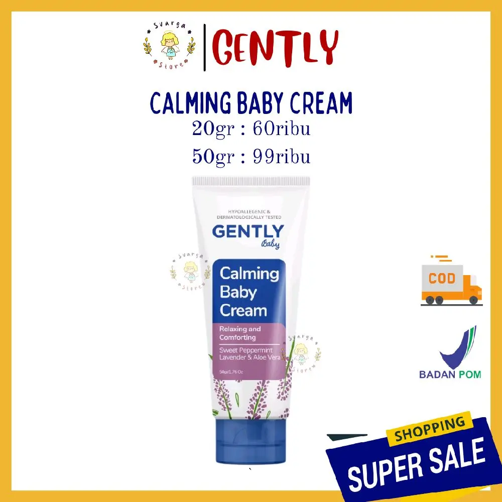 GENTLY BABY Calming Baby Cream | Krim Penghangat dan Pereda Kolik Bayi