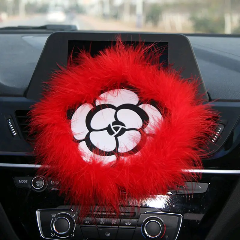 Antiselip Non Slip Pad Dashboard Mobil Bunga Bulu Car 4