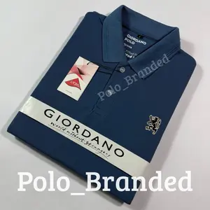 Kaos Polo Shirt Pria Kaos Polo Pria Kaos Kerah Premium denim Distro Katun Tebal Pendek  Hitam