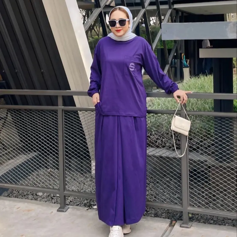 Setelan Rok Wanita Dewasa  DM3 Cloth Bahan Katun Combed 4