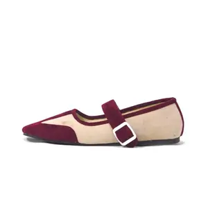 Flat Shoes Swede Ballerina kasual gesperr Wanita FootLuxe Terbaruu - Balet kasual - Flat Shoes kasual gesper - Flat Shoes gesper - Flatshoes Terbaru - Flatshoes Ballerina