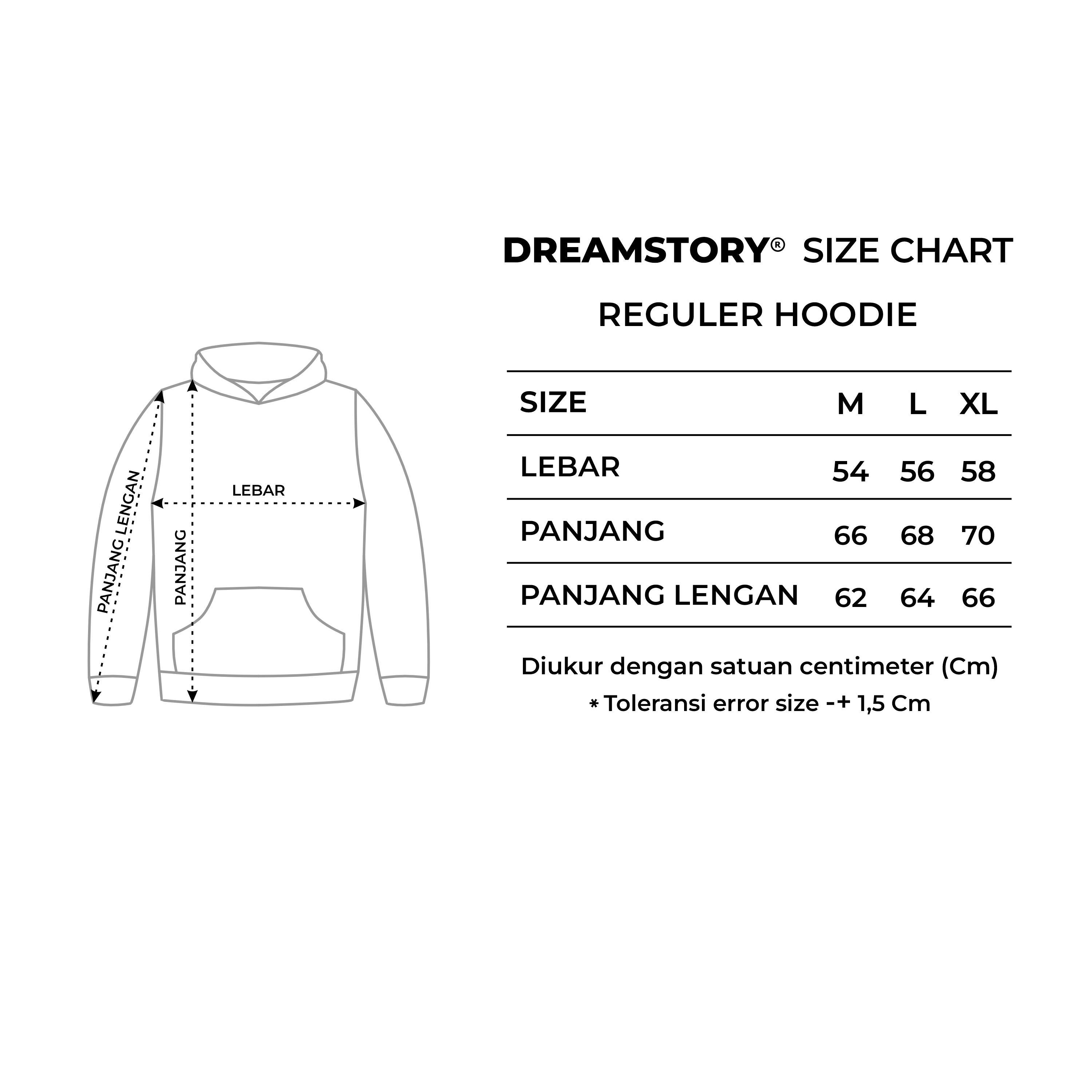 Hoodie DREAM STORY - Baccarat High Quality Cotton Fleece 330gsm