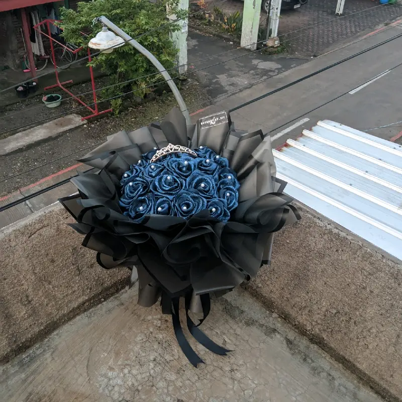 Round Buket pita satin/buket pita/bouquet BYDIY 0