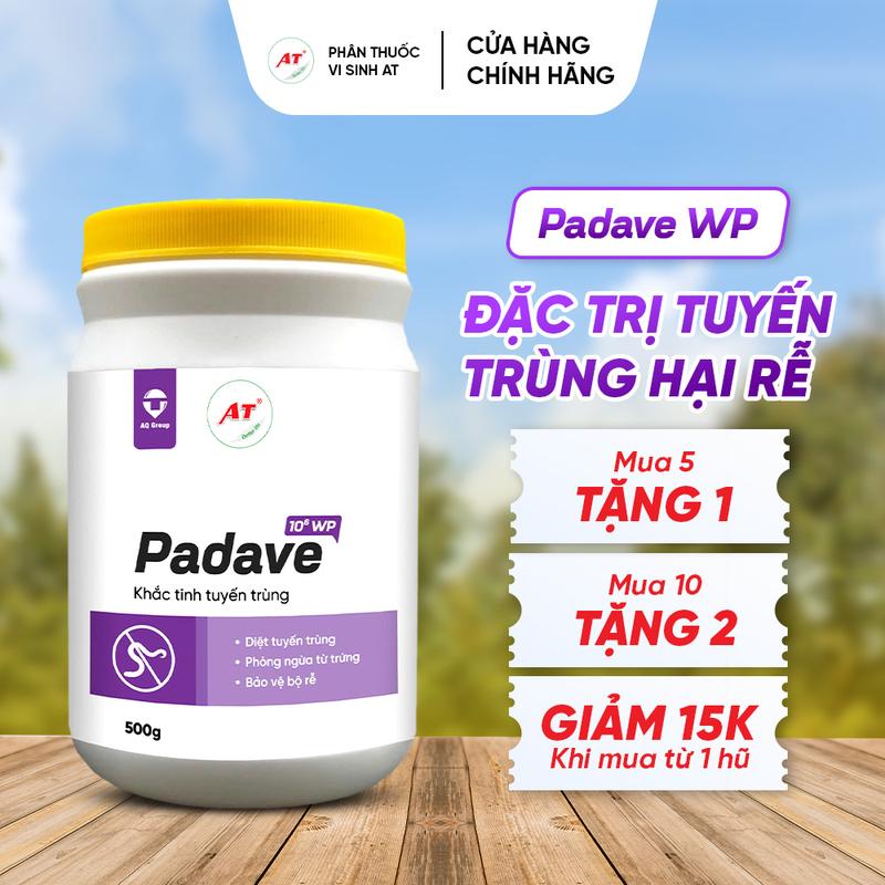  AT Padave WP 500gr Khắc tinh tuyến trùng – Phục hồi rễ bảo vệ rễ diệt tuyến trùng cung cấp dinh dưỡng cho hệ rễ phát triển - Phân Vi Sinh AT 