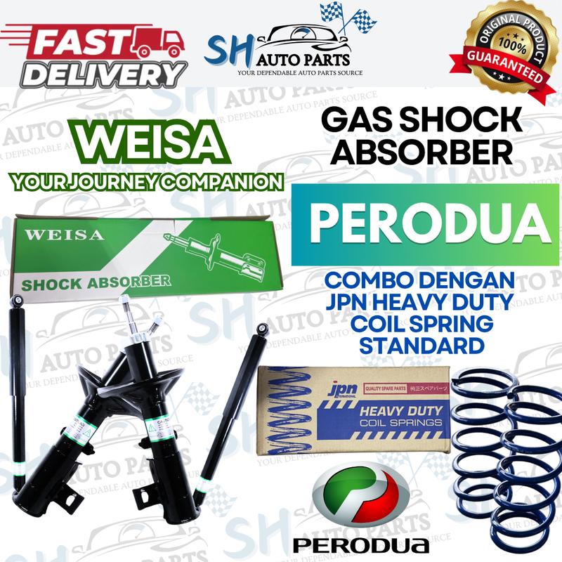 [PERODUA] WEISA PENYERAP HENTAK GAS 1 SET + JPN SPRING GEGELUNG ...