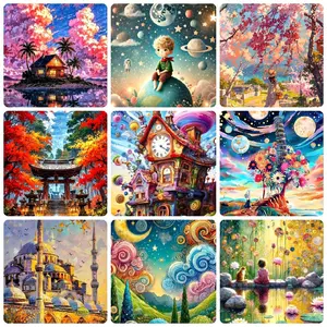 Diamond Painting Set 5D full drill ROUND Kreatifitas ( 30cm x 40cm )keterampilan dan mainan anak