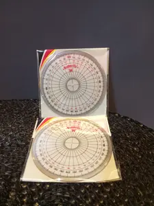 Butterfly Protractor 360° / Penggaris Busur Derajat 360° 10cm Bulat