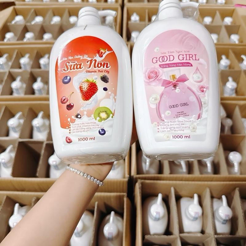 Giá Rẻ Sữa Tắm Hương Nước Hoa Nữ Good Girl và Sữa Non 1000ml