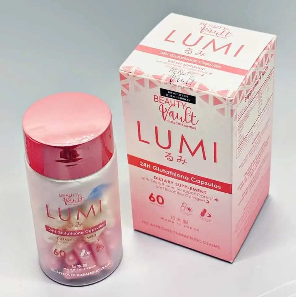 Beauty Vault LUMI 24H Glutathione Capsules 60 Capsules for Skin Health and  Vitality Healthcare Fitness Edible Supplement Dietary
