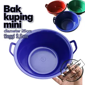 BAK KUPING 12 plastik tebal tahan lama lusinan merah biru hijau atau bisa mix warna