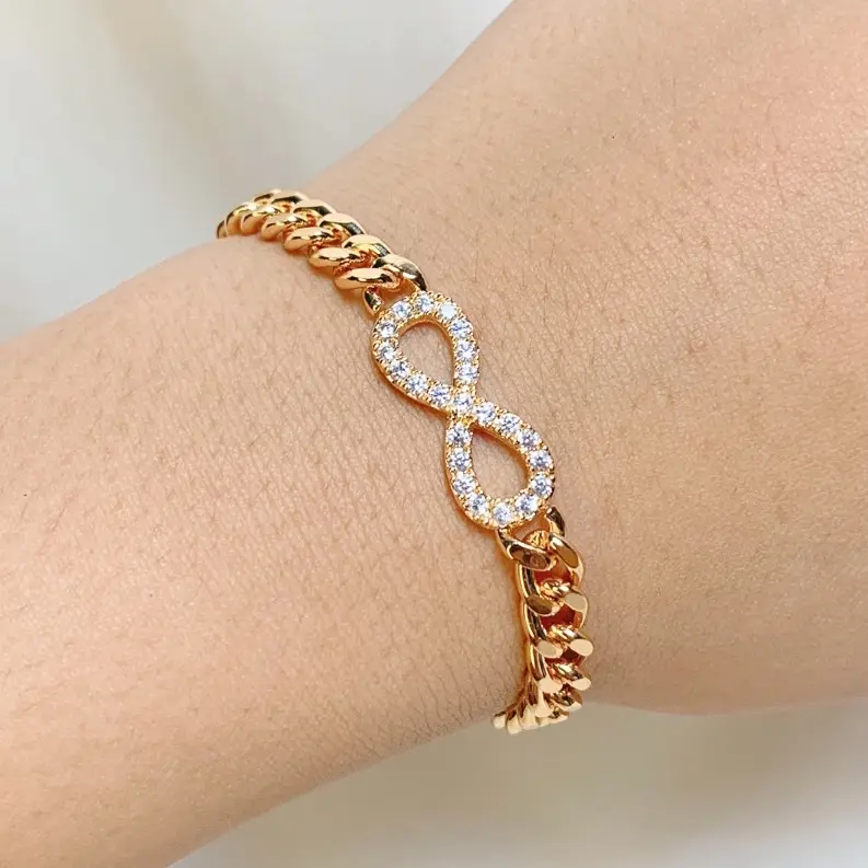 SWAN PERHIASAN GELANG Rantai Infinity Anti Luntur 039