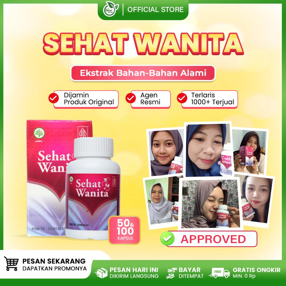 Obat Kista Ovarium Pecah - Nyeri Panggul - Pendarahan - Sehat Wanita - Isi 50 Kapsul