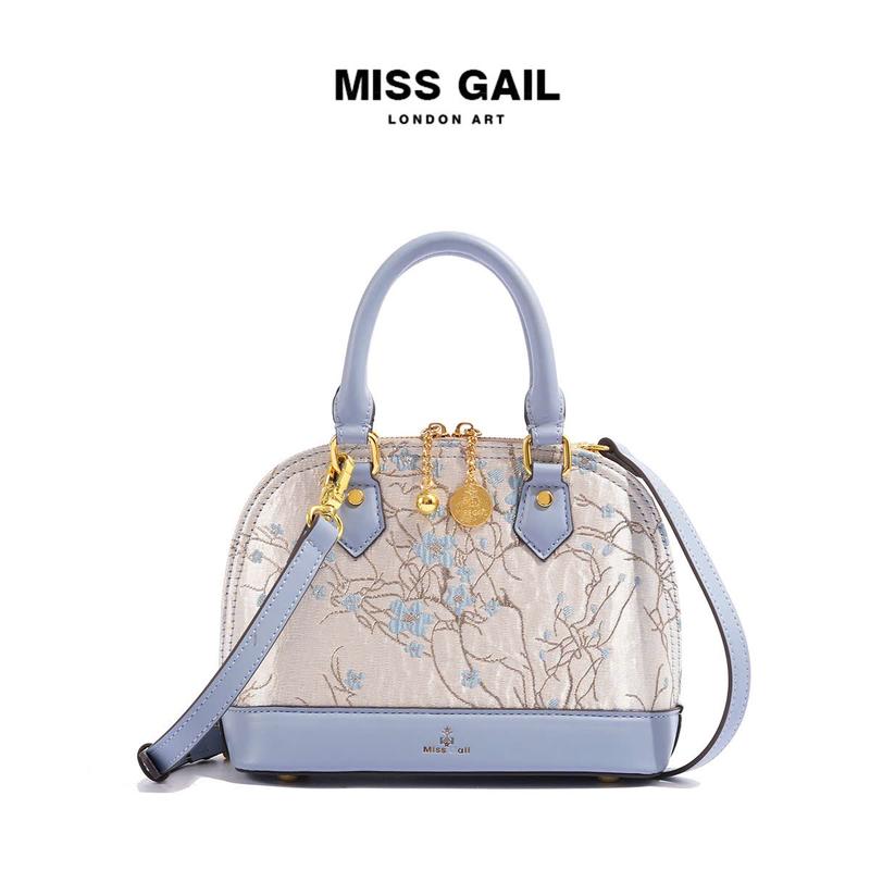 MG1449-4. Túi xách nữ thương hiệu HongKong Miss Gail, thiết kế túi dáng boling thời thượng, phù hợp với mọi phong cách