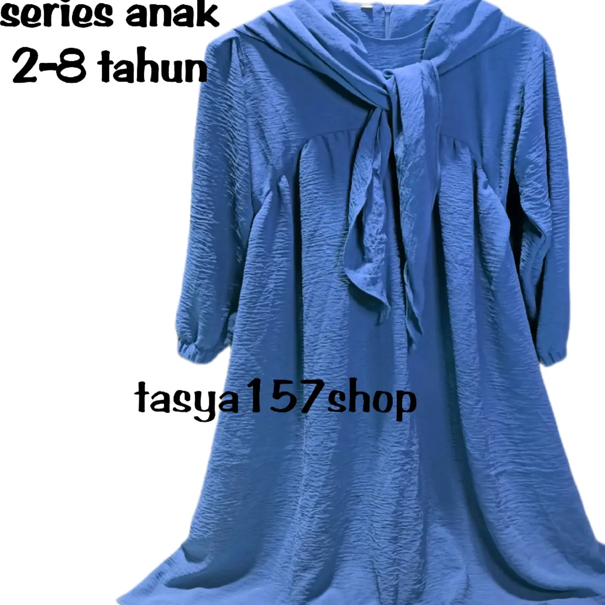LUNA SET SYARI ANAK//USIA 2-14TH//BAJU SETELAN KERUDUNG  Muslim Nyaman Gamis