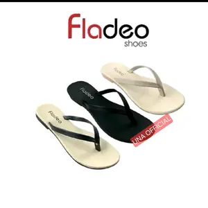 Sandal Fladeo  Sandal Japit Free Box Ukuran 36-40 Flat Wanita