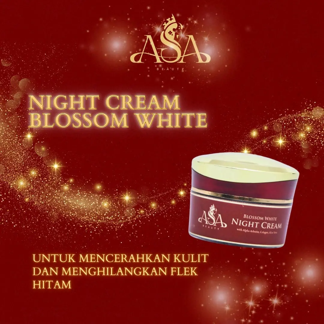 ECER NIGHT CREAM WHITENING ASA BEAUTY 10gr