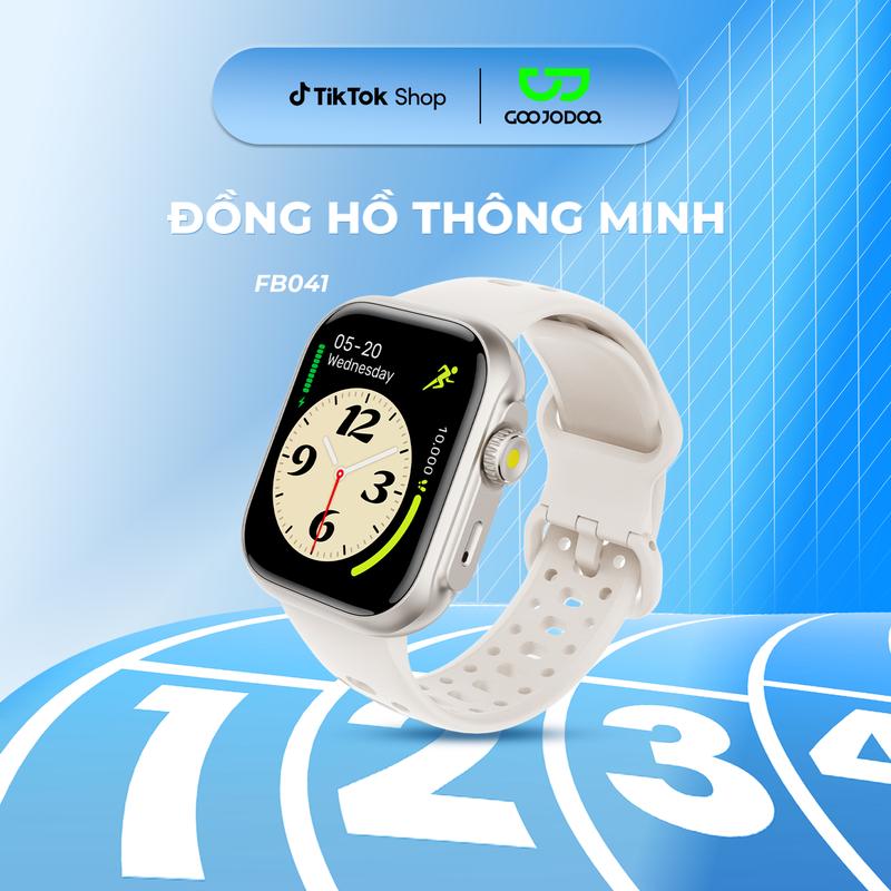 FB041 KHÔNG GẮN SIM - Đồng hồ thông minh Bluetooth, hơn 100 chế độ thể thao, định vị GPS, chống nước chuẩn 3ATM, trợ lý giọng nói thông minh