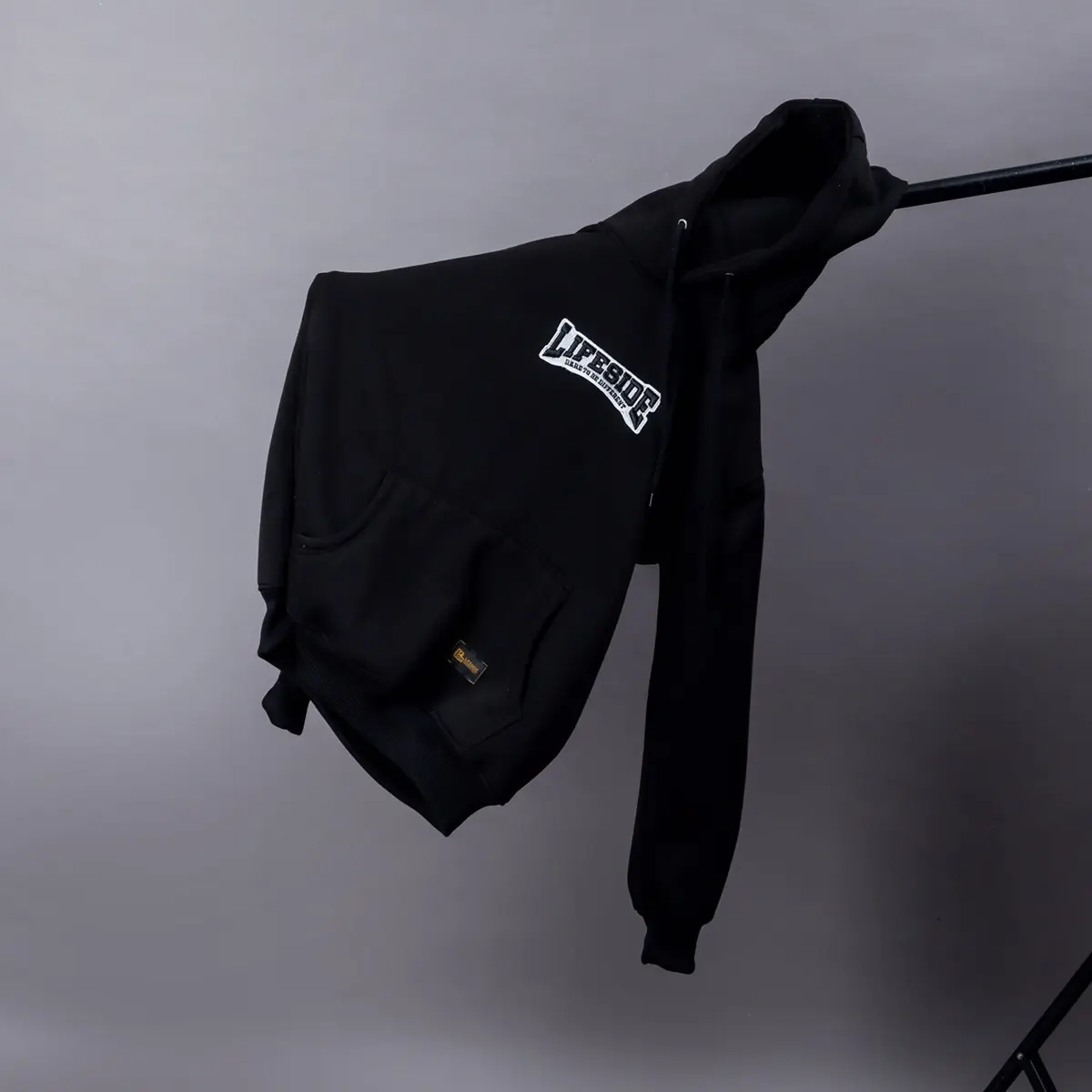 Lifeside Hoodie Jumper Bordir Timbul Pria Wanita M L XL XXL Tebal Nyaman Unisex