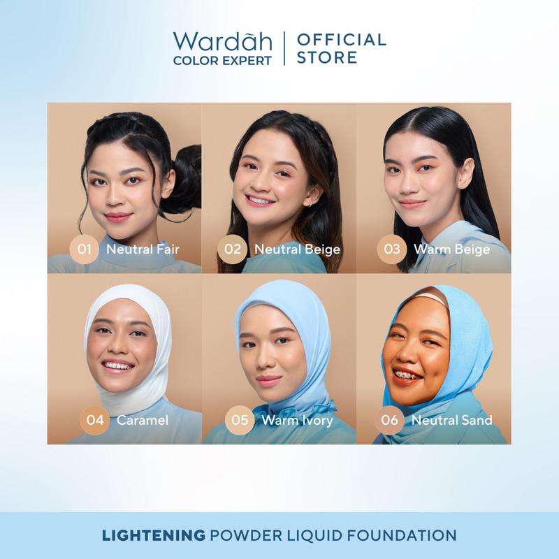 (Sachet/Travel Size) Wardah Lightening Foundation SPF40 PA+++ 6ml 2