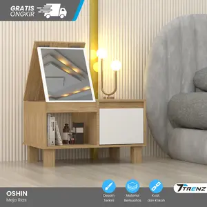 Trenz Furniture - Meja Rias Oshin Series Meja Rias Lesehan dengan Cermin dan Laci Meja Rias Minimalis